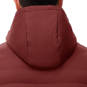 ARTIZ INTERNATIONAL Custom Knitted Solid <b>Men</b> Puffer Jacket Lightweight Water-Resistant Windproof Hooded Zipper Closure - Product Image 2