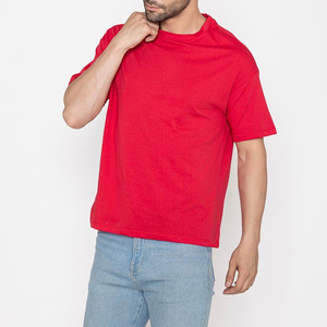 T-shirts pour hommes en coton 100% respirant, écologiques, de 300 g/m², coupe ample, col rond, manches courtes, séchage rapide - Product Image 3