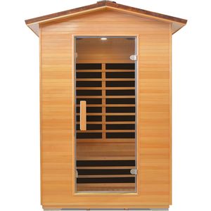 Sauna extérieur double Abies Wood-Qualité supérieure pour la détente et le confort - Product Image 1