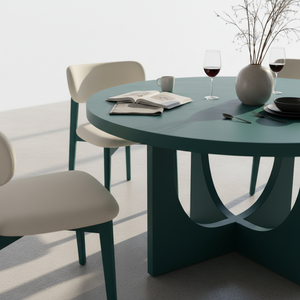 Table à manger moderne avec 4 chaises au design décoratif Garantie 1 an Ensemble de salle à manger moderne 4 places Ensemble de salle à manger compact pour 4 personnes - Product Image 5