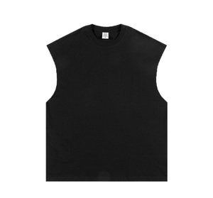 Débardeur personnalisé pour homme, grande taille, 100% coton, pour la gym, la course à pied, broderie, impression sérigraphique, sans manches - Product Image 5