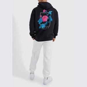 100% Cotton Solid Digital Printed Heavy 310g <b>Pullover</b> Sweatshirt Custom Logo Fleece Eco-Friendly Streetwear Winter Hoodie <b>Men</b> - Product Image 6
