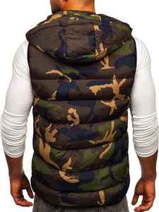 Chaleco Acolchado con Cierre y Logotipo Personalizado de Alta Calidad para Hombre, Ropa de Invierno, Servicios OEM - Product Image 3