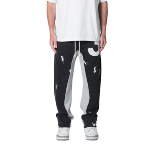Nouveau pantalon de jogging décontracté pour homme 2026, coupe large, 100 % coton, anti-plis, avec cordon de serrage, anti-boulochage - Product Image 1