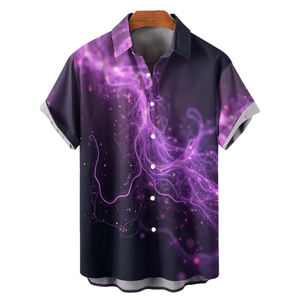 เสื้อเชิ้ตผู้ชาย OEM แฟชั่นไล่เฉดสี ทรงเข้ารูป สไตล์ลำลอง ลายสก็อต ผ้าฝ้าย 100% กันยับ กันเป็นขุย กันหด ระบายอากาศได้ดี แห้งเร็ว - Product Image 2