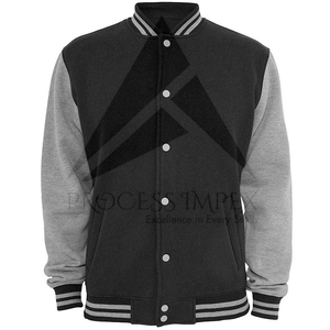 Blouson Bomber Homme Bleu Marine Décontracté à Fermeture Éclair Couleur Unie Col Rabattu en Polyester Coton Tricoté pour l'Automne - Product Image 3
