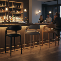 Chaise de comptoir de salle à manger au design moderne et élégant, siège rembourré confortable, cadre robuste, idéale pour la cuisine, le bar, la salle à manger à domicile