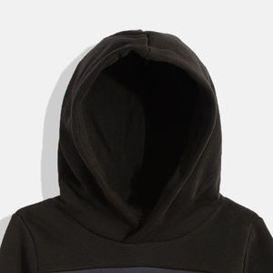 Autumn Winter Solid Color Sweatshirt for Kids Boys Long Sleeve <b>Zip</b> up <b>Hoodies</b> for Boys <b>Pocket</b> Cotton Girls Black Hoodie - Product Image 4