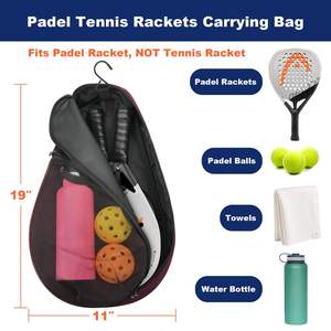 Sac de transport multifonctionnel pour raquettes de padel, tennis, pickleball et équipements sportifs, personnalisable avec logo, en polyester, capacité 50-70L - Product Image 3