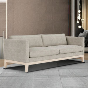 Canapé moderne 2 places blanc Design confortable en tissu pour la maison Salon Hôtels Villas Loisirs Entrée Rembourré - Product Image 2