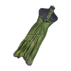 Nuevo Sari Indio Largo de Seda con Estampado Floral Vintage, Vestido Elegante para Mujer, Vestido de Noche sin Mangas, Vestidos de Fiesta para Mujer - Product Image 2