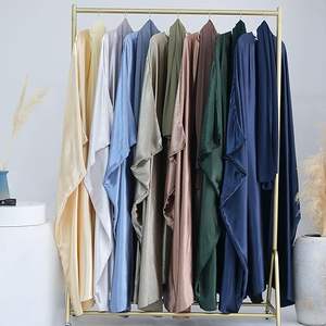 ชุดอาบายะห์ทรงปล่อยชายกว้างสำหรับผู้หญิง สไตล์ชาติพันธุ์ ชุดเดรสยาวแบบคูเวต ดูไบ ผ้าชีฟองเนื้อเงาหรูหราสำหรับวันอีด ผ้าไหมโพลีเอสเตอร์ ระบายอากาศได้ดี - Product Image 6