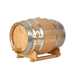 Baril en bois de chêne vintage de qualité supérieure 200L 300L 500L de qualité alimentaire pour la fermentation de la bière et les applications de bain de glace - Product Image 1