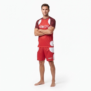 เสื้อฟุตบอลคอกลมแขนสั้นผู้ชาย โพลีเอสเตอร์ กางเกงฟุตบอลสั้น สกรีนโลโก้ทีม ชื่อผู้เล่น เบอร์ผู้เล่น ตามสั่ง - Product Image 4
