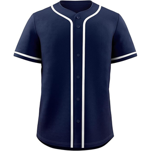 Maillot de baseball hybride unisexe en maille respirante à séchage rapide, personnalisable - Product Image 1