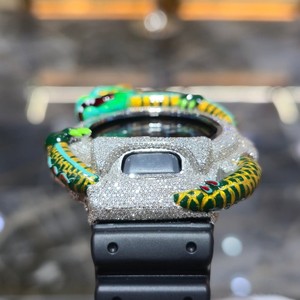 Reloj Digital Green Dragon Iced con Brillo, Cronómetro, Personalizado, de Lujo, con Caja de Acero Inoxidable para el Movimiento, Correa de Goma para Hombre - Product Image 6