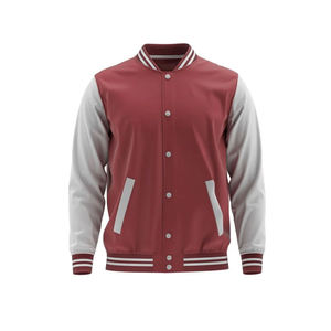 Varsity Jacket Manufacturer Unisex Chenille 3D Embroidery Leather Letterman Baseball Jacket for <b>Men</b> - Product Image 6