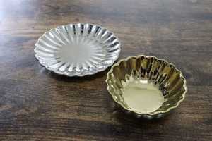 Polished Gold Brass Hammered Scalloped <b>Bowl</b> Modern Round Metal Decorative Fruit Salad <b>Bowl</b> Tabletop Home Decor Serving Vessel - Product Image 2