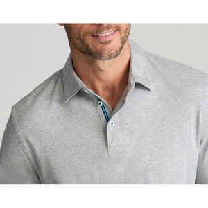 Chemises polo, fabricants pakistanais de premier plan, chemises polo pour hommes, tissu en toile à motif uni élégant, service de logo OEM personnalisé - Product Image 6