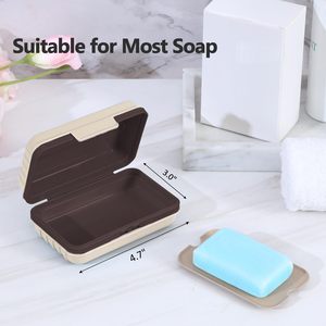 Soap Cage Quatish Leakproof <b>Bar</b> Soap Holder Dish with Lid for <b>Shower</b> Portable Travel Soap Case Box With Stainless Steel - Product Image 2