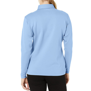 เสื้อผู้หญิงลำลองแบบขายส่ง ออกแบบโลโก้ได้ตามต้องการ คุณภาพสูง ผลิตจากโพลีเอสเตอร์/คอตตอน ระบายอากาศได้ดี แห้งเร็ว มีไซส์และสีให้เลือกตามสั่ง - Product Image 2