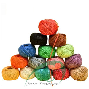 New Modern Quality Filament Eco-Friendly Anti-Bacteria Recyclable Dyed Strong Jute <b>Yarn</b> Gold Color 100% KT-08 Model Exportable - Product Image 5