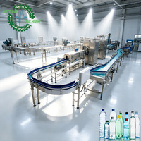 Línea de Producción de Agua Embotellada Totalmente Automática CGF24-24-8, 0-2L, Botella PET, Soplado, Llenado y Tapado, Etiquetado con OPP por Fusión en Caliente, Proyecto Llave en Mano