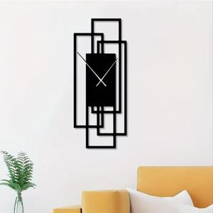 Handmade Geometric Style Wall <b>Clock</b> Black Triangle Shape Silent Quartz <b>Movement</b> For Home Office Decoration Decorative <b>Clocks</b> - Product Image 6