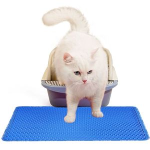 Tappetino per lettiera per gatti a forma di MiLi a doppio strato con Design antigraffio per urina impermeabile facile da pulire controllo Scatter 21 \ "X 14 \" lettiera per gatti - Product Image 1