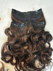 Extensions de cheveux naturels Remy à clipser, lisses, double trame, qualité salon, épaisses, pour tête entière, vente en gros et aspect naturel - Product Image 3
