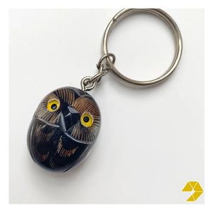 High Quality Natural Horn <b>Keyring</b> Hand-Carved Vietnam | Trendy Eco-Friendly Animal Keychain For Backpack Hanging Ornament - Product Image 2