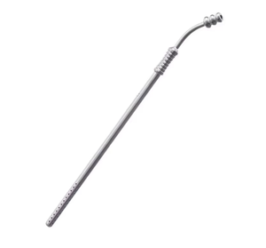 Tube d'aspiration en acier inoxydable Poole - Instrument chirurgical avec options droites/courbes et plusieurs tailles - Product Image 2
