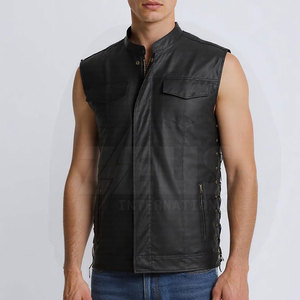 Chaleco de Cuero de Vaca Hecho a Medida, Diseño Personalizado, Corte Ajustado para Hombre, Hecho en Pakistán - Product Image 3