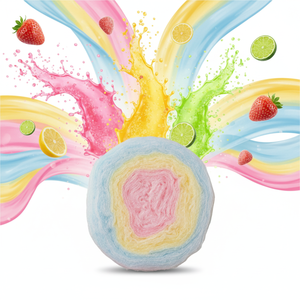 Meilleure vente coréenne : Barbe à Papa Super Acidulée 9g, Saveurs Fruitées Multicolores, Goût Sucré, Sachet Prêt à Consommer - Product Image 4