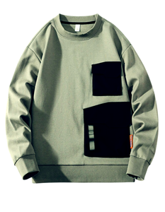 Sweat-shirt à capuche pour homme en gros, col rond décontracté, manches longues, en molleton de coton 300g, avec logo personnalisé imprimé en flocage, style streetwear tendance - Product Image 6