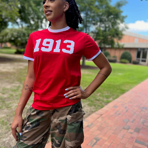 T-shirt Femme Lettre Delta Grecque Nouvelle Arrivée 100% Coton Doux Respirant Tenue de Sororité Vêtements Personnalisés OEM T-shirts Femme - Product Image 6