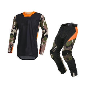Uniformes de Motocross Sublimados Transpirables Hechos de Poliéster, Conjuntos de Diseño Personalizado de Dos Piezas, Manga Larga, Tallas Grandes, Ropa Deportiva para Adultos OEM - Product Image 2