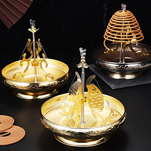 Middle Eastern Religious <b>Bakhoor</b> Arabic <b>Oud</b> Incense Burner Eco-Friendly Durable Metal for Living Room Office and Gifts - Product Image 3