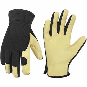 Gants de jardinage en cuir pour hommes, gants de travail utilitaires pour mécaniciens, construction, chauffeurs - Product Image 6