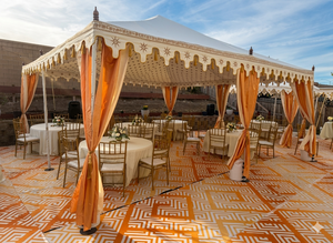 Luxury White and Yellow Pavilion <b>Tent</b> for Outdoor Events Weddings Garden Parties Premium <b>Canopy</b> - Product Image 3