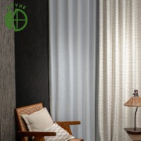 Rideaux Translucides Modernes de Luxe Boyue en Polyester Effet Scintillant Blanc Crème pour Grandes Fenêtres, Sur Mesure, Électriques, Toutes Saisons, pour Salon