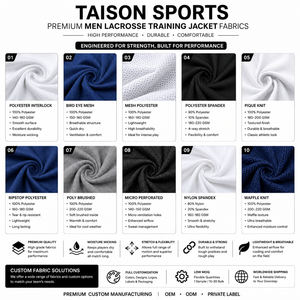 Chaqueta de Entrenamiento de Lacrosse Unisex, Premium, 330 g/m², Poliéster de Secado Rápido, con Capucha, Paneles Laterales Grises y Negros, Impresión Personalizada - Product Image 2
