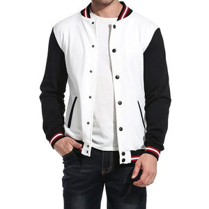 Wholesale Windproof <b>Canvas</b> Varsity <b>Jackets</b> for Men Women with Custom Logo Classic Letterman College Baseball <b>Jacket</b> Summer - Product Image 2