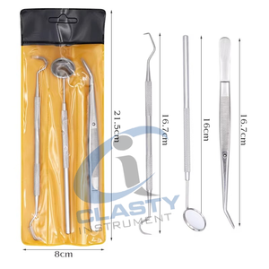 Kit de spatules de nettoyage dentaire en acier de haute qualité, instruments chirurgicaux dentaires manuels pour la vente en gros - Product Image 3