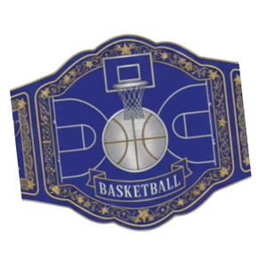 Cinturón de Campeonato de Baloncesto con Diseño de Cancha y Trofeo, Cinturón de Título de Cuero Personalizable de Primera Calidad - Product Image 4