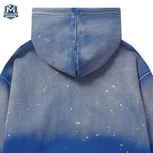 <b>Top</b> Selling Cotton Blended <b>Distress</b> Embroidery Hoodies Wholesale Price Different Color <b>Distress</b> Embroidery Hoodies - Product Image 4