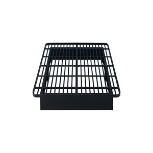 Struttura letto matrimoniale in metallo resistente stile moderno, altezza 16 pollici, nera, con piattaforma - Product Image 6