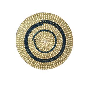 Nouvel article Plateau et napperon au design moderne en jonc de mer naturel pour le rangement et l'organisation de la maison et la tenture murale du Vietnam - Product Image 1