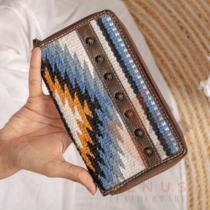 High Quality Women's Genuine Leather Clutch <b>Bag</b> Purse Fashionable <b>Long</b> Design Wallet with Landscape Pattern - Product Image 1