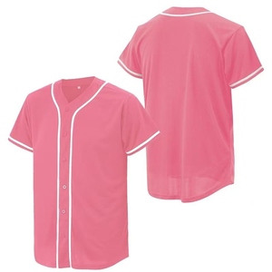 Wholesale Custom Black and Red Short Sleeve Shirt with Blank Pattern <b>Plus</b> <b>Size</b> Thick Jersey Design Sublimated Baseball Jersey - Product Image 6